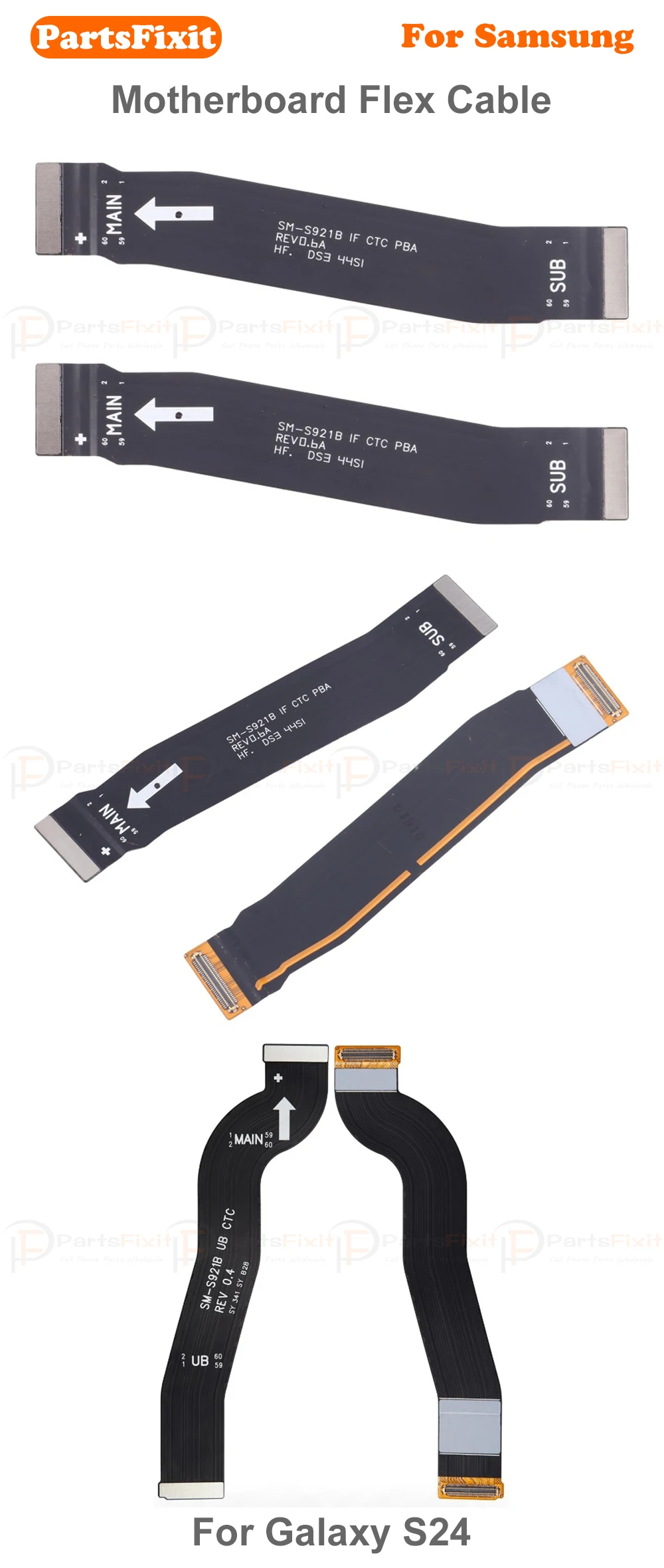 Original Motherboard Connect Flex Cable For Samsung Galaxy S24 Motherboard Main Board Flex Cable Replacement Scb4388fb75f14a9d9cb8e2a1f1d31d20Y