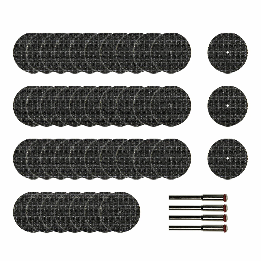 32mm Fiberglass Reinforced Cutting Disc Cut-off Wheels Sets with Mandrel Dremel Abrasive Accessories for Rotary Tool Mini Drill