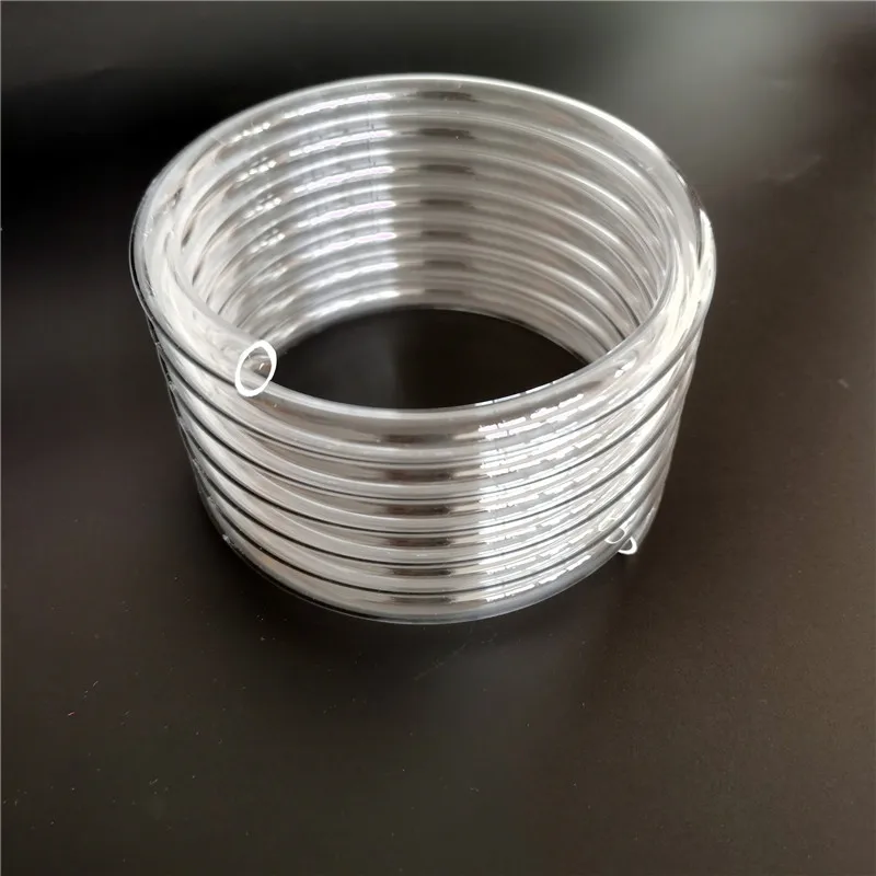 Customize 6.75 coils clear quartz coil tube for Muffle furnace
