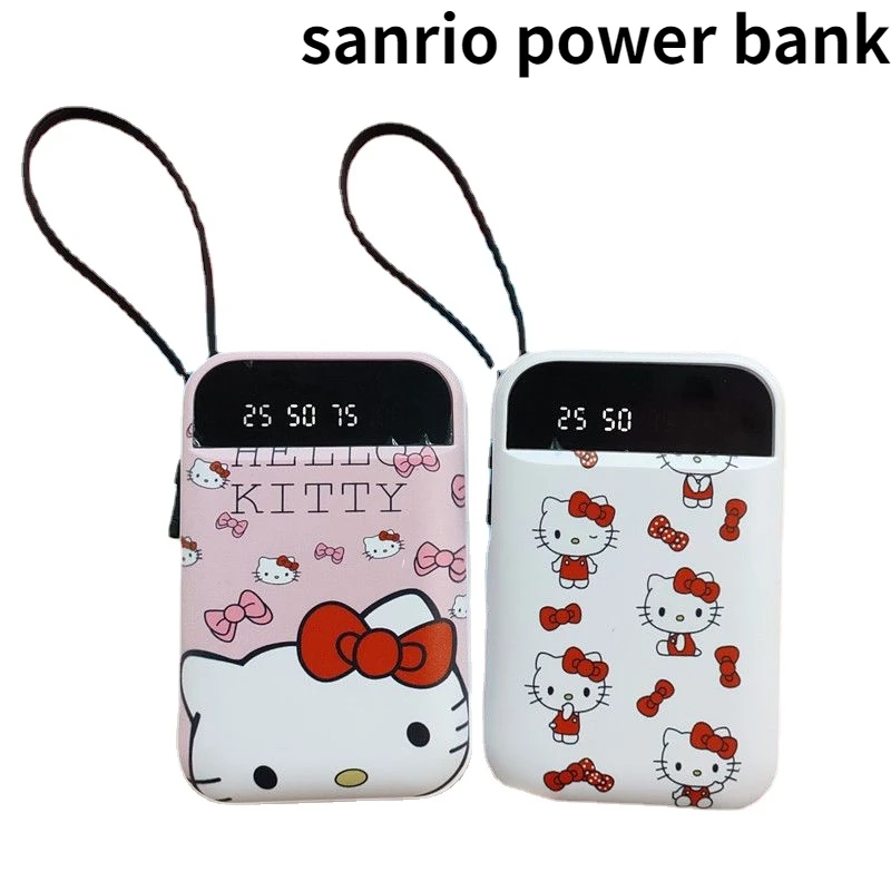 Sanrio Cute Hello Kitty Kawaii Anime Alimentatore Mobile 20000Mah Linea Autonoma Ragazza Mini Telefono Cellulare Portatile Universale