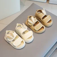 Boys Baby Rabbit Ear Sandals Summer Cute Girls Infant Kick Resistant Beach Sport Sandal Anti Slip Soft Sole Kids Toddler Sandals 2