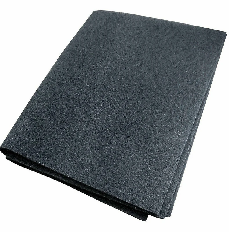 Universal 2Pcs 57x47cm Cut to Size Cooker Range Hood Extractor Fan Activated Carbon Grease Filter