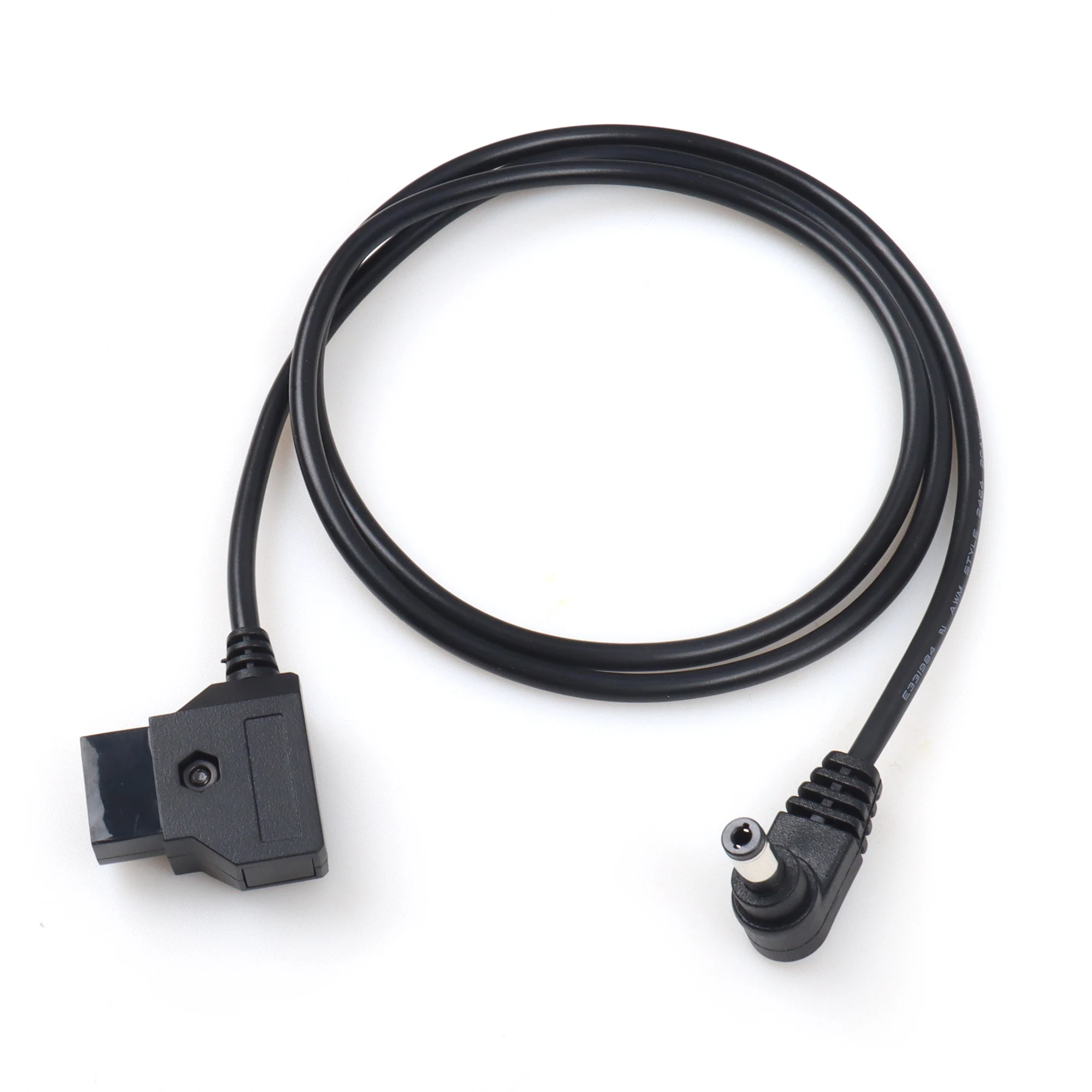 LANO V 마운트 안톤 D 탭-DC 5.5x2.5mm 2.1mm 앵글 수 잠금 케이블, DSLR 리그 카메라 모니터 전원 코드