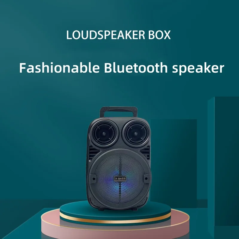 

Портативная уличная Bluetooth-колонка, HIFI 3D объемный звук, басовые колонки, караоке, музыкальный центр, система RGB светильник с микрофоном, FM