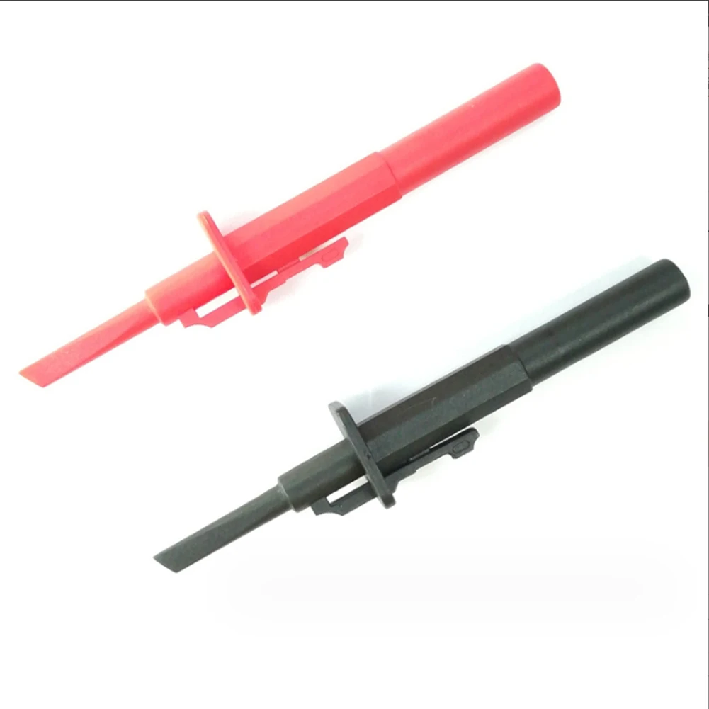 

Flexible Test Hook Clamp Multimeter Probe 122mm Length Durable Silicone Banana Socket Spring Damage Prevention