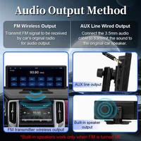 Hippcron 10.26 ''écran d'autoradio lecteur vidéo multimédia sans fil Carplay Android Auto Mirrorlink BT AUX TF USB universel 3