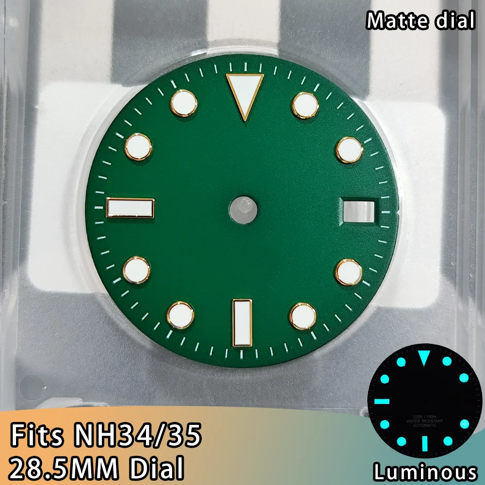 Enhanced White Watch Dial with BGW9 Blue Luminous Feature - 28.5mm