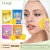 Turmeric Facial Cleanser Pads Pores Deeply Cleaning Makeup Remover Moisturizing Exfoliating Dead Skin Kojic Acid Facial Sponges 1