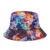 Summer Sun Protection Bucket Hat for Men Women Panama Cap Print Hip Hop Gorros Fishing Fisherman Hat Double Side Wear Fashion 50