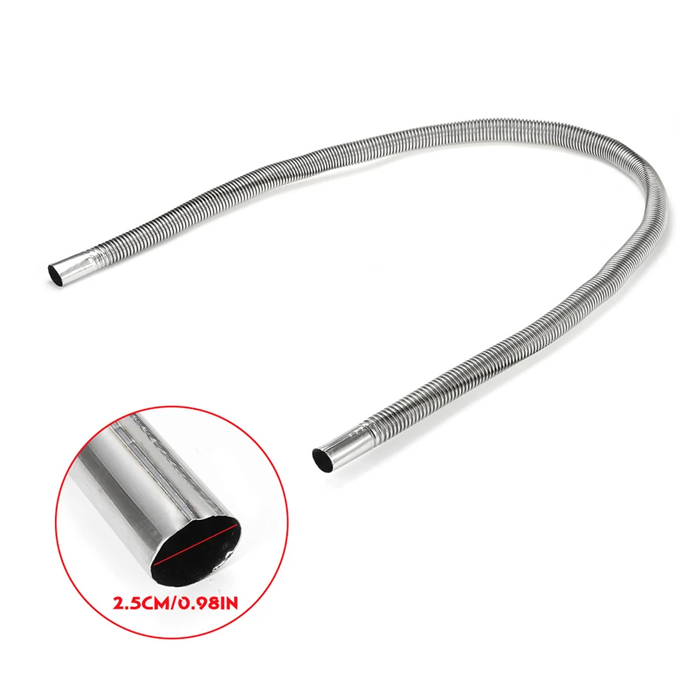 300cm Stainless Steel Exhaust Pipe W/Silencer For Car Parking Air Diesel  Heater - AliExpress