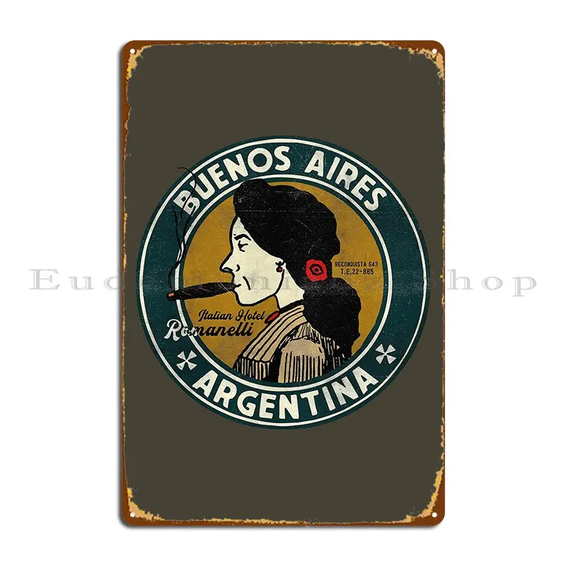 Винтажный отель Буэнос-Айрес Аргентина металлический знак настенные таблички индивидуальное украшение для паба оловянный знак плакат Винтажный отель Буэнос-Айрес Аргентина металлический знак настенные таблички индивидуальное украшение для паба оловянный знак плакат