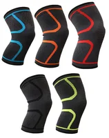 Genouillères de sport tricotées, basket-ball de course, cyclisme fitness, genouillères antidérapantes en nylon respirant pour hommes et femmes 6