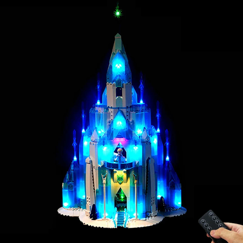 Kit Luci A Led Rc Per Lego 43197 The Ice Castle Building Blocks Giocattolo In Mattoni (Solo Luce A Led, Senza Modello Di Blocchi)