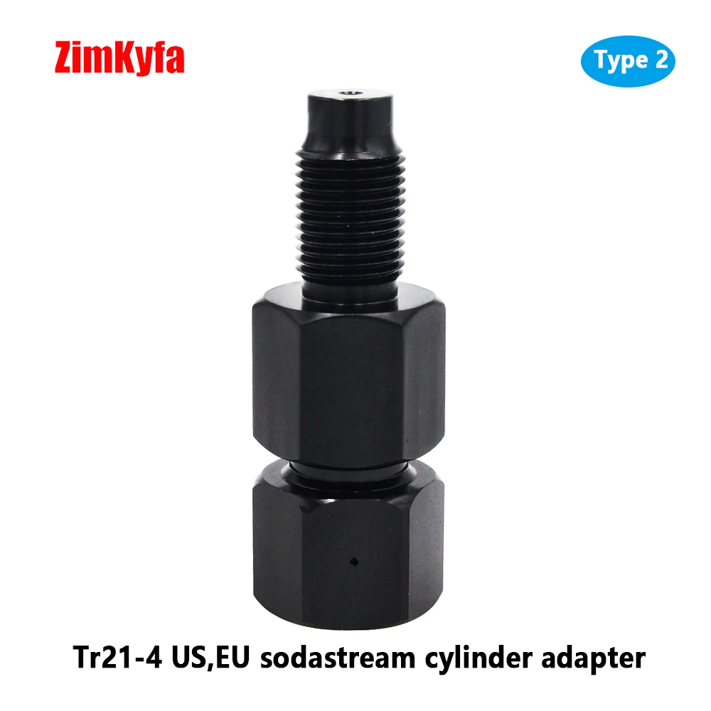 CO2 Adapter Gas Source Adaptor For Sodastream Cylinder Tr21-4,G1/2-14,CGA320 Bottle,M16x1.5 For 88g 90g Cylinder