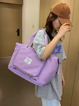 Foldable Female Short Distance Portable Large Capacity Maternity Storage Travel Duffel Fitness Bag