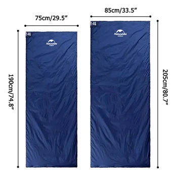 Naturehike Sleeping Bag LW180 Ultralight 3 Season Camping Hiking Sleeping Bags Outdoor Portable Waterproof Cotton Sleeping Bag 5