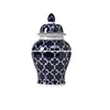 Blue Background Celadon Vase Flower Vase French Living Room Entrance Coffee Table Wine Cooler Study New Chinese Style Ornaments 4