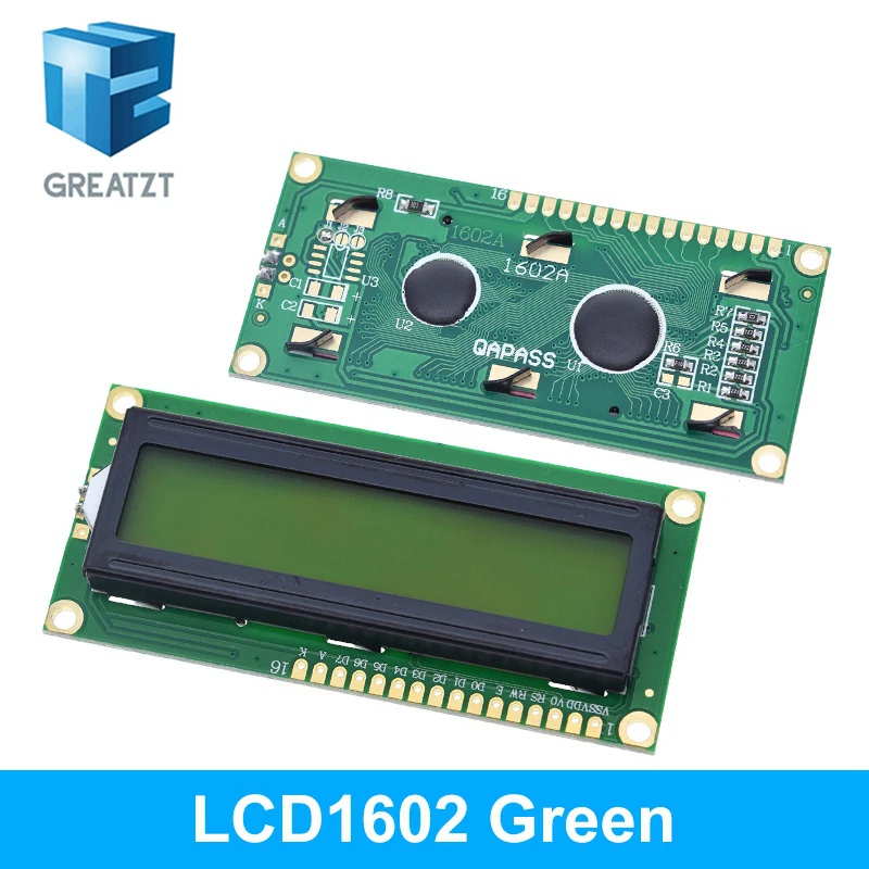 LCD1602 1602 LCD Module Blue / Yellow Green Screen 16x2 Character LCD Display PCF8574T PCF8574 IIC I2C Interface 5V for arduino lcd display module display module