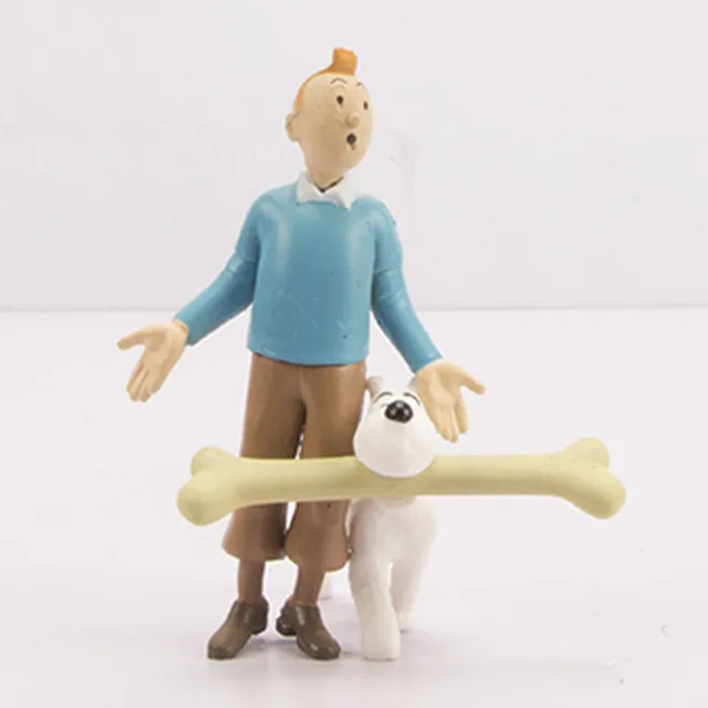 Figuras de acción de Anime The Adventures of Tintin, juguetes de PVC,  regalos para niños, lindo