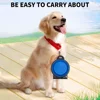 1-piece 2-in-1 foldable dual bowl feeding bowl portable outdoor travel dog and cat drinking bowl 2