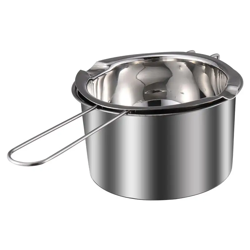Description Picture 5 of itemDouble Boiler Pot Stainless Steel Chocolate Pot Nice Chic Fine Safe Wax Melting Pot Cheese Melting Pot Chocolate Melting Pot