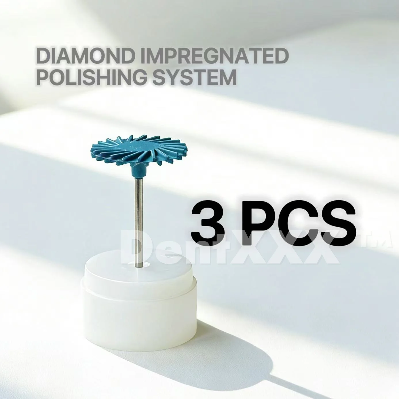 Medium Grit Diamond Polishing Head for Finishing and Polishing - 2.35mm