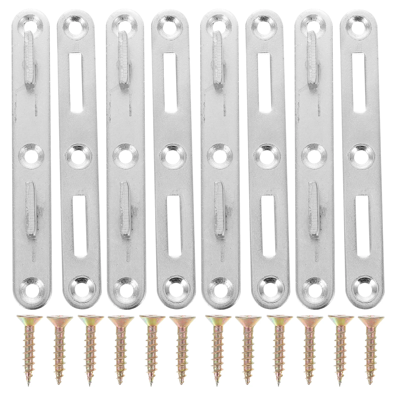 4 Sets Bed Rail Fasteners Brackets Hook Frame Connecting Fittings Frames for Thicken Furniture