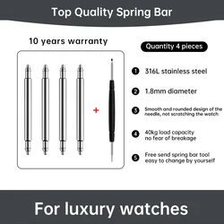 Maikes Premium Quick Release Stainless Steel Spring Bars - 21mm (4pcs Spring Bar)
