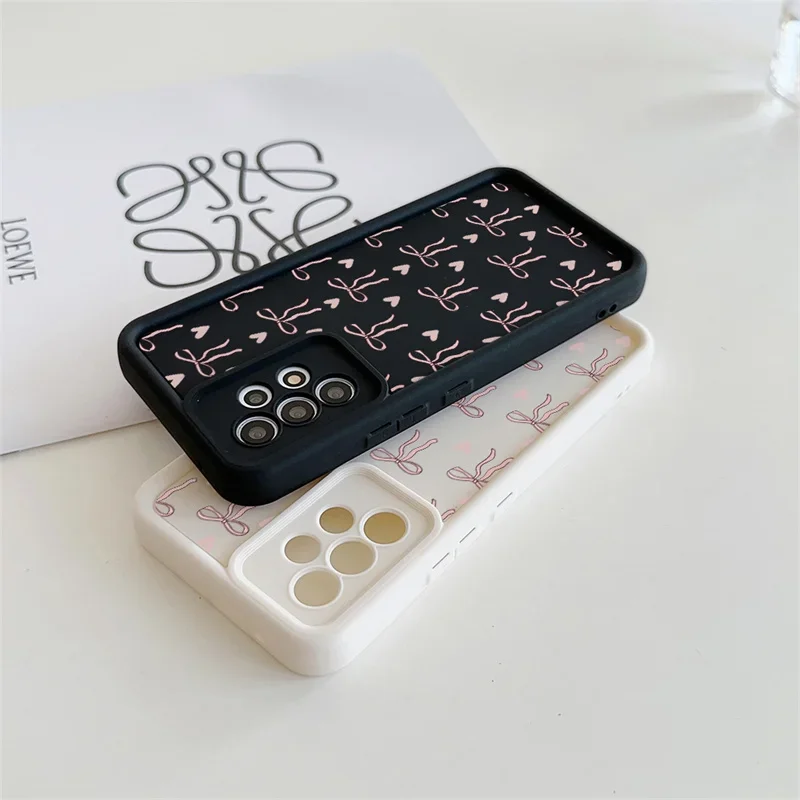 Love Heart 3D Pink Bow Phone Case