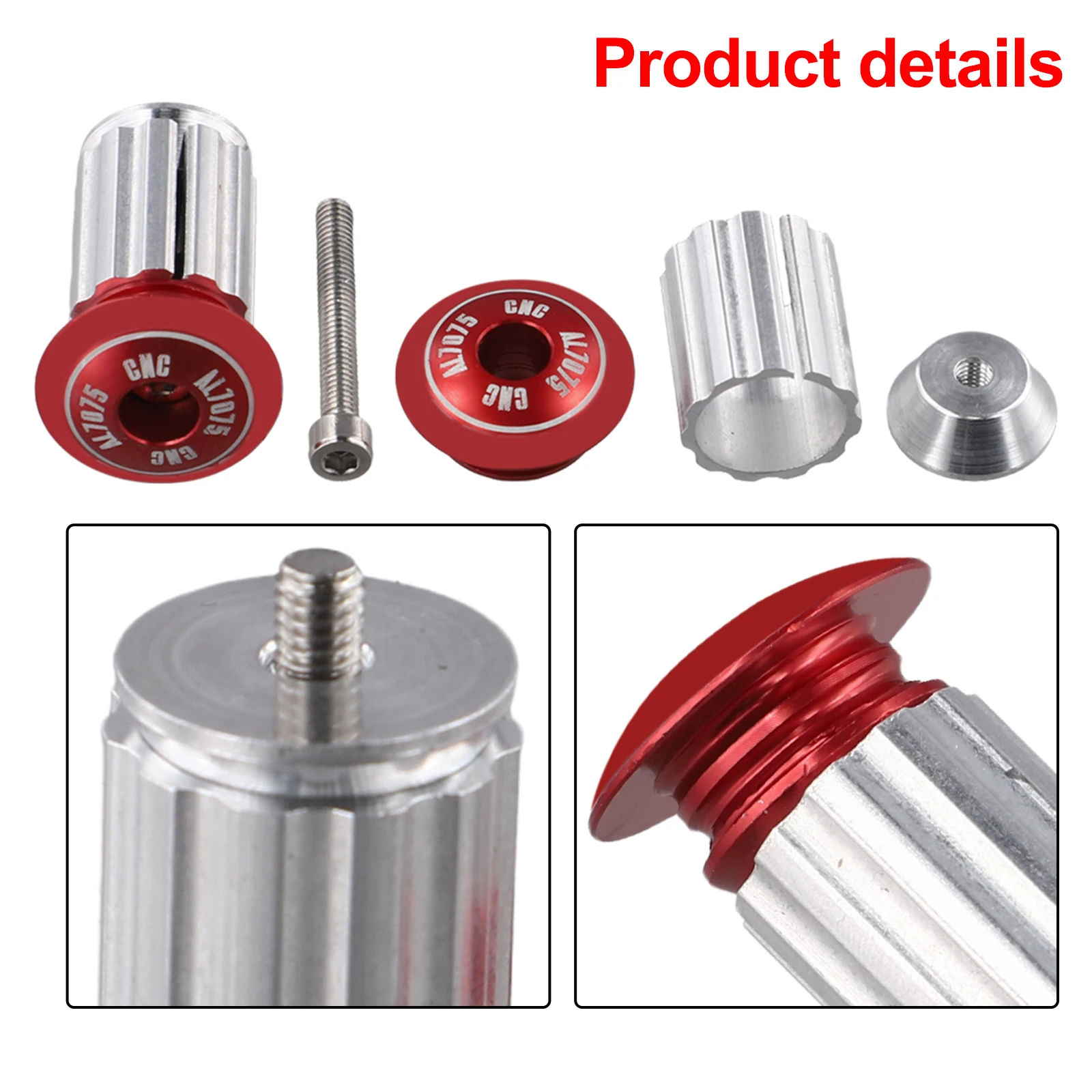 Bicycle Handlebar End Plug Mountain Road Bike Integrated Lockable Cover 18mm Expansion Plug-End Cap Cycling Accessories