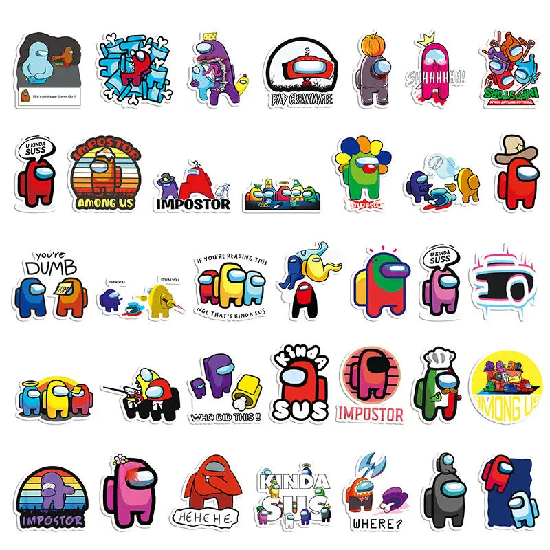 

50 PCS Sheets of Game Graffiti Stickers Suitcase Laptop Car Refrigerator Guitar Decorative Stickers