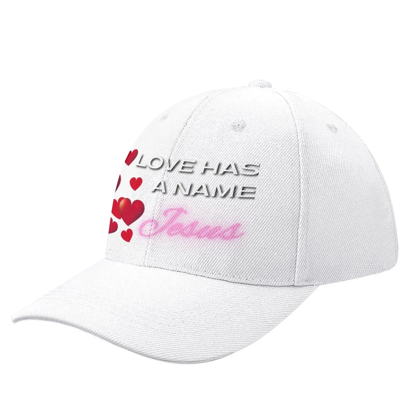 

Love Has A Name: Jesus (Bubbly Hearts) Baseball Cap Sun Hat For Children Trucker Cap Trucker Hat Beach Women'S Hat Men'S