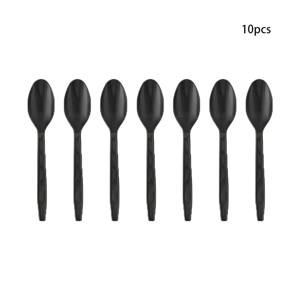 Black Birthday Party Tableware Set - 20-Piece Disposable Plates Cups Paper and Tablecloth