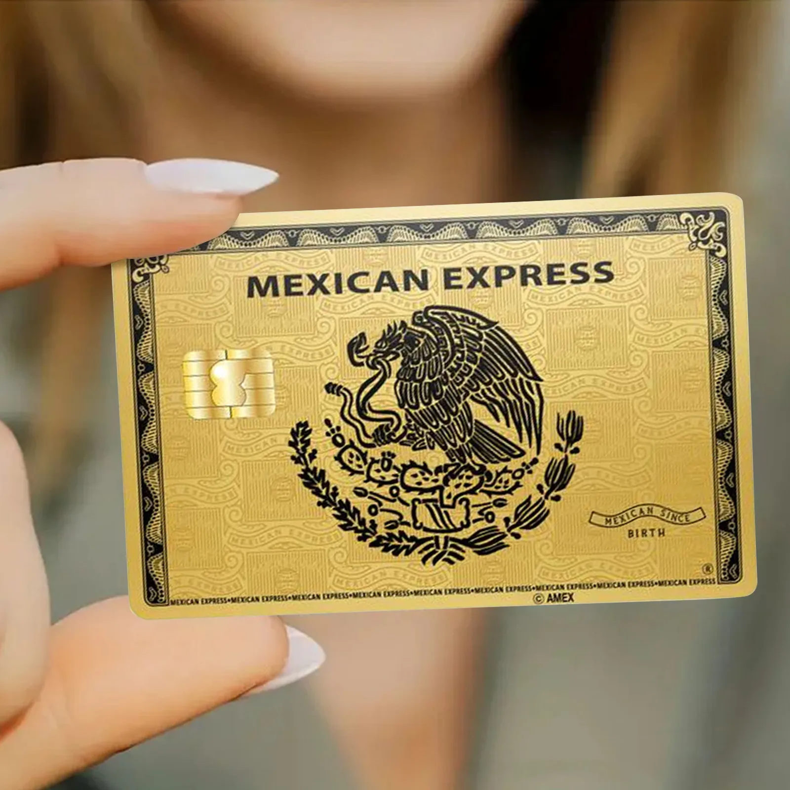 Golden Mexican Express Blackhawk Debit Card Sticker bank card stickers