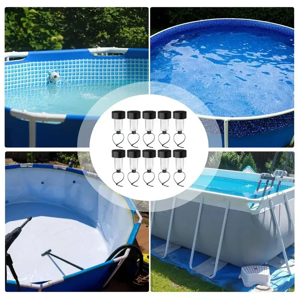 Stainless steel Solar Pool Light Frame on the ground for swimming pool outdoor pool fence decorative accessories Waterproof LED