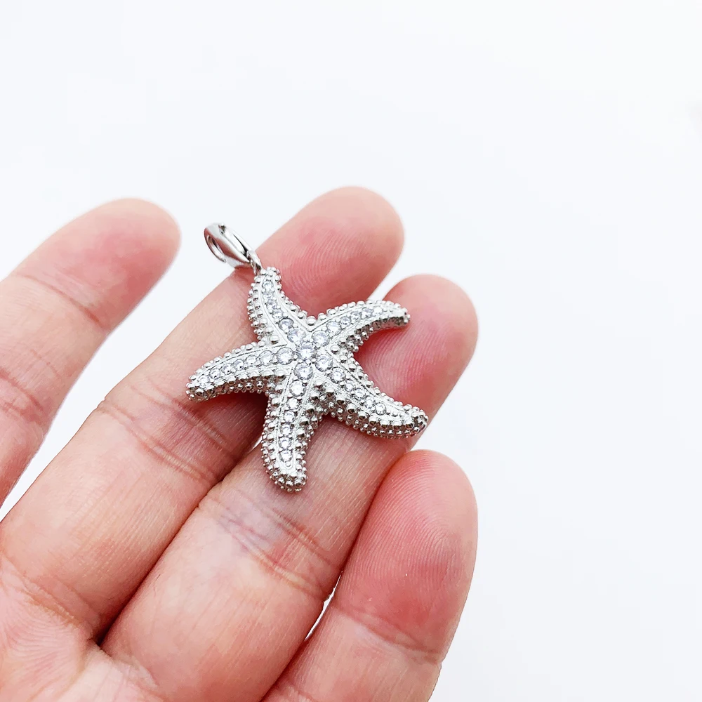Pendants Starfish Pave,2019 Brand Jewelry Europe Trendy 925 Sterling Silver Bijoux Accessories Gift For Woman - Pendants AliExpress