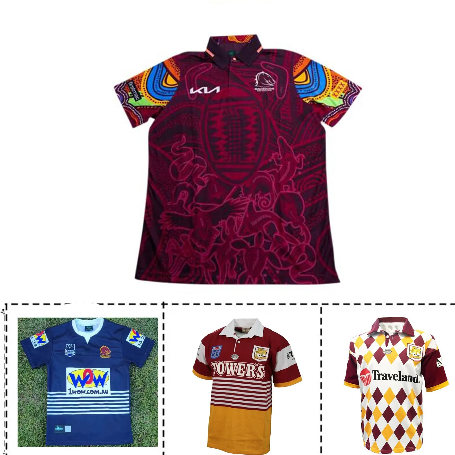 

1993 BRISBANE BRONCOS RETRO JERSEY size S-M-L-XL-XXL-3XL-4XL-5XL