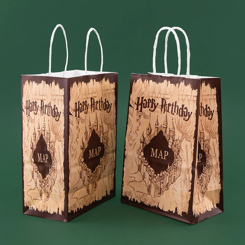 Birthday Gift Box and Bag Set – Marauder’s Map Inspired Party Favor Packaging for Candy... - SKU BGS17091 - UGI Packaging