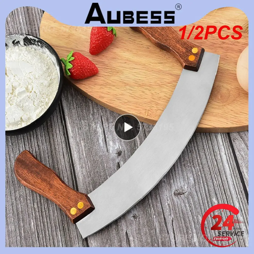 1/2PCS Cutting Tool Precise Cutting Ergonomic Design Nougat Cutter Dessert Anti-rust Innovation Double Blade To Bake
