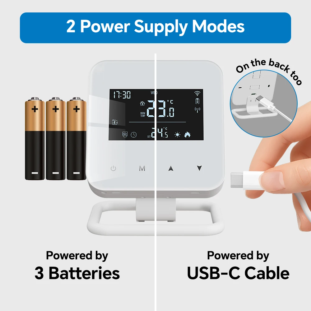 Smart Programmable Temperature Controller WiFi Wireless Thermostat for Gas Boile