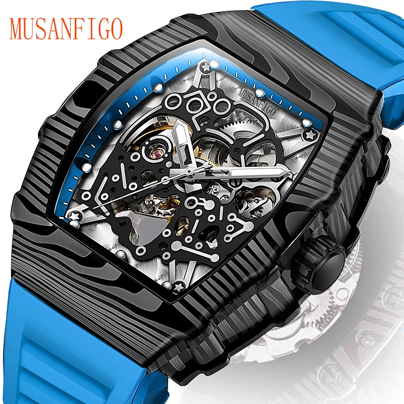 MUSANFIGO New Men's Fully Automatic Mechanical Watch Fashion Trend Sports Watch Night Glow Waterproof Watch