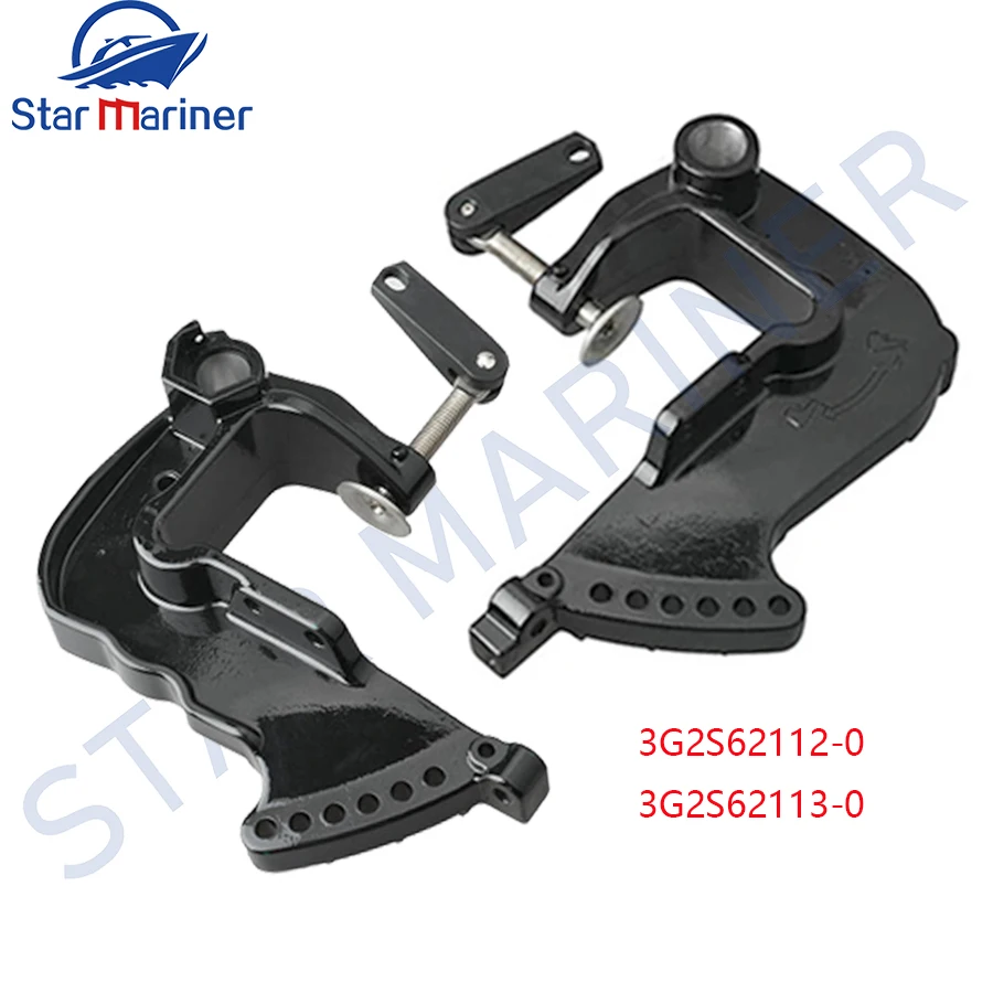 

Clamp Bracket Set 3G2S62112-0 3G2S62113-0 (Left & Right) For Tohatsu Outboard Motor M9.8 M15 M18 2T 9.8HP 15HP 18HP Boat Engine