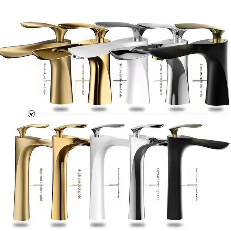 Classics High Quality Bathroom Washbasin Hot And Cold Water Faucet Household Toilet Countertop Single Handle Faucet Crane