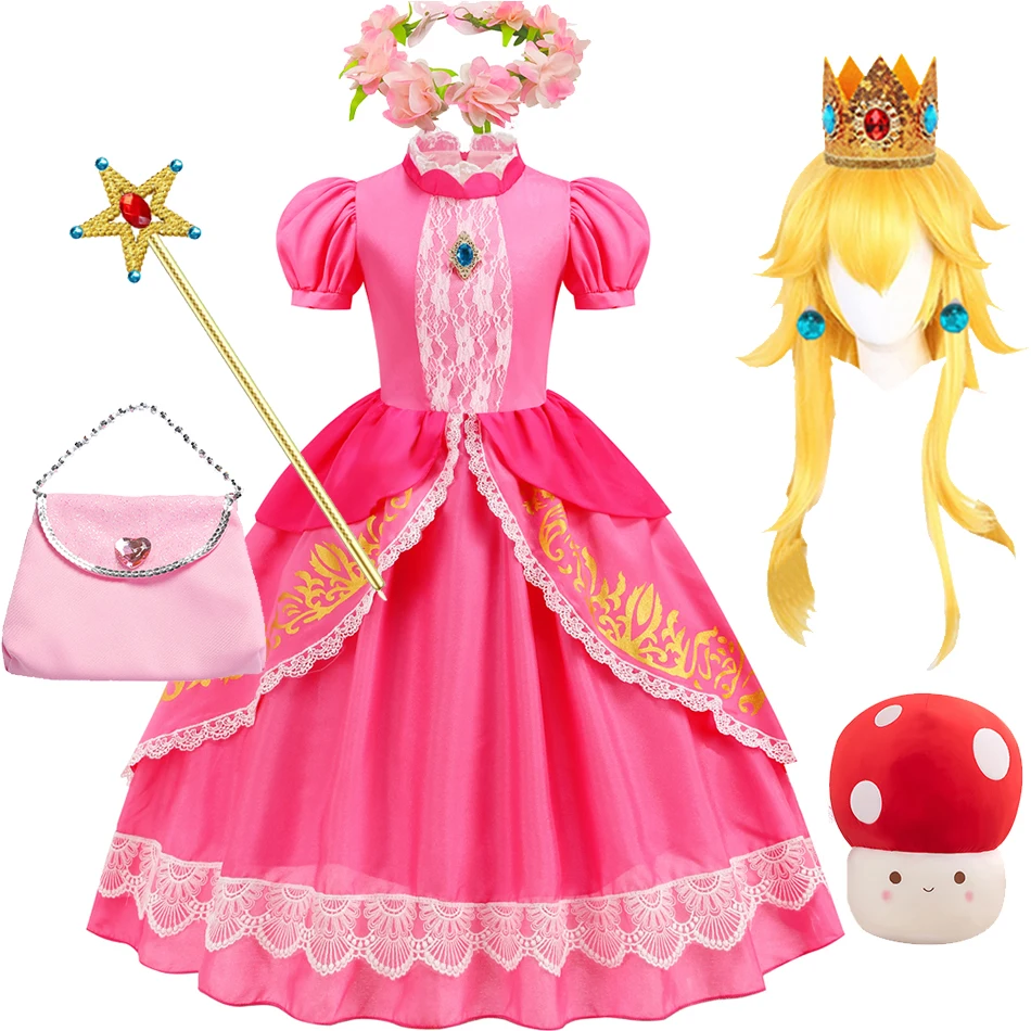 Vestito da principessa pesca per ragazze Costume Cosplay di Halloween per  bambini abiti con stampa di lusso per bambini Fancy Cartoon Movie abiti da  gioco di ruolo - AliExpress, image size:950x950