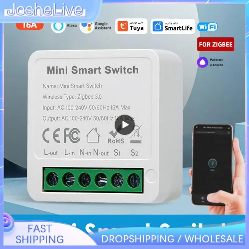 

Tuya 16A 3.0 Smart Switch Module Hub Gateway Smart Home Automation 2 Way Control For Smartlife Alexa Home Alice