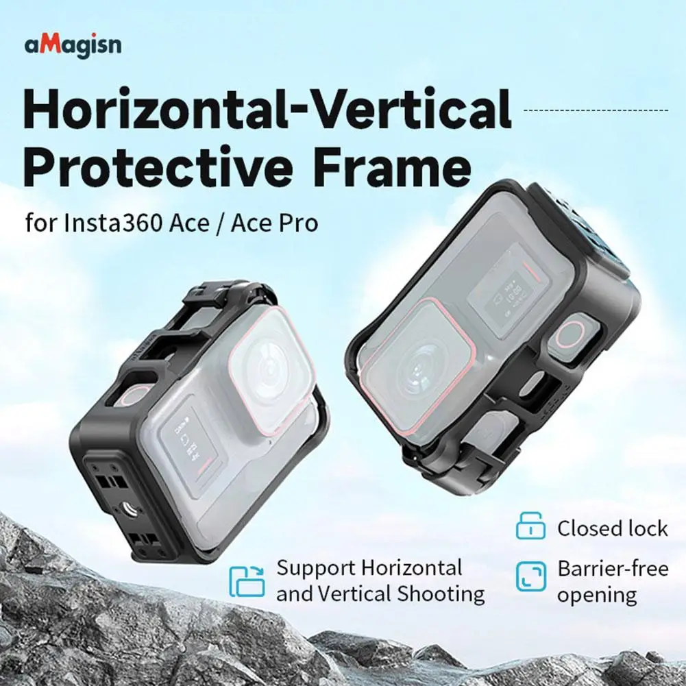 

For Insta360 Ace/Ace Pro Horizontal Vertical Shooting Protection Frame Camera Accessories Protective Cover