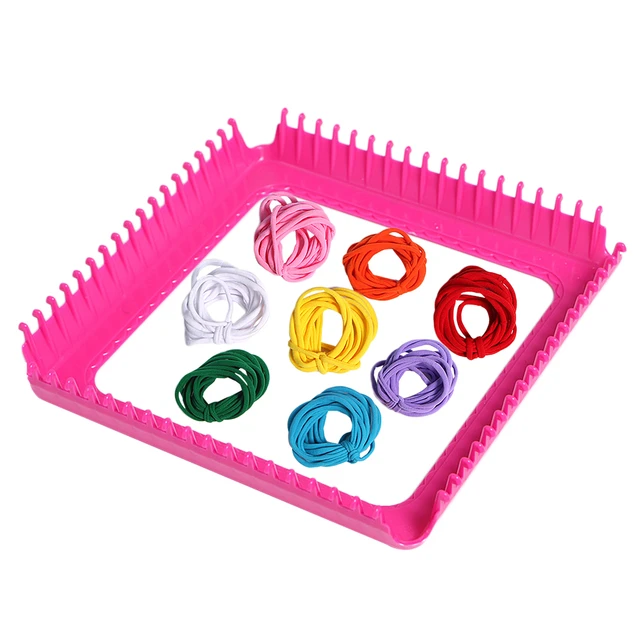 96 Pieces Loom Potholder Loops Weaving Loom Loops Weaving Craft Loops With Multiple Colors For DIY Crafts Supplies No Box 5