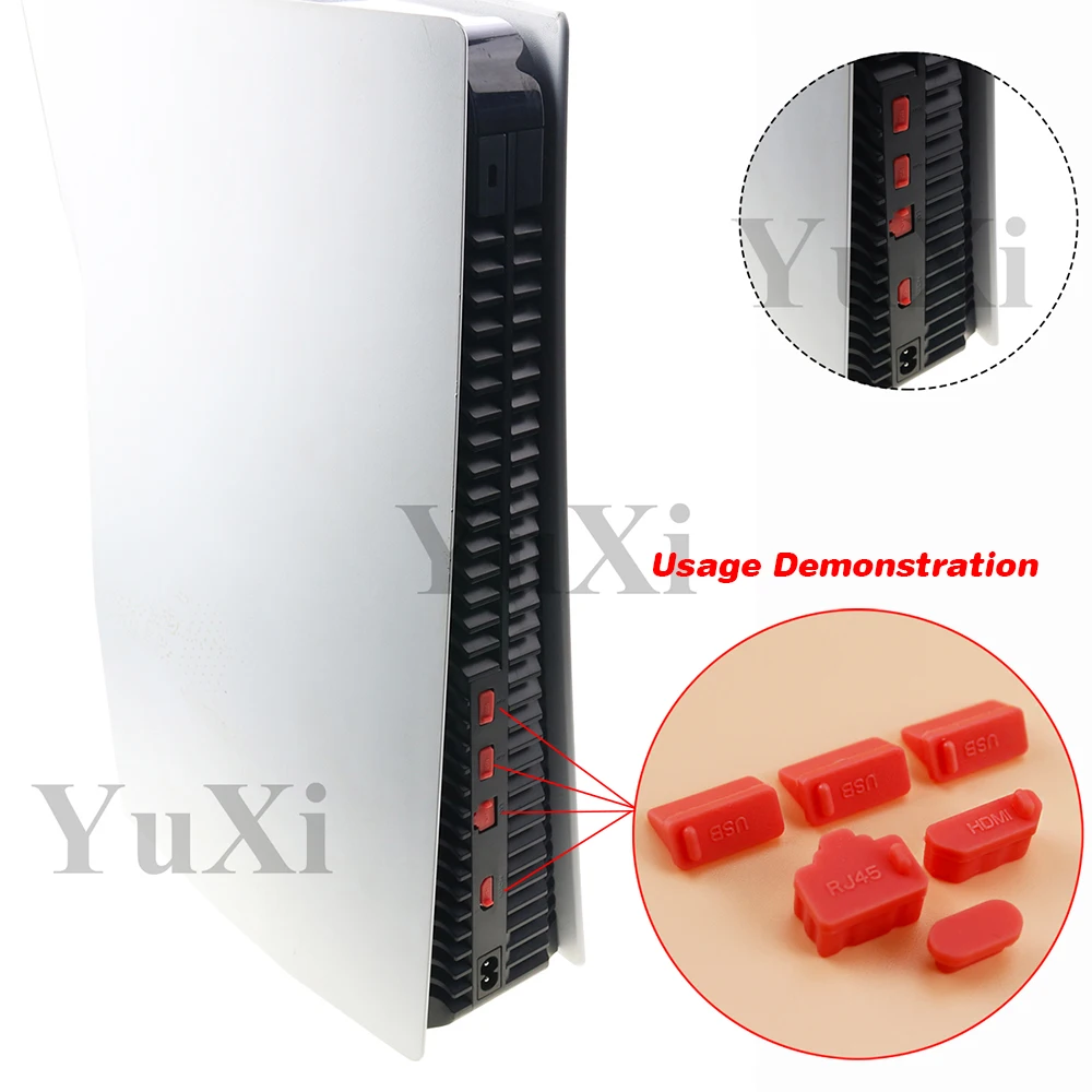 Silicone Dust Plug Set - USB & HDMI Interface Anti-Dust Cap Cover