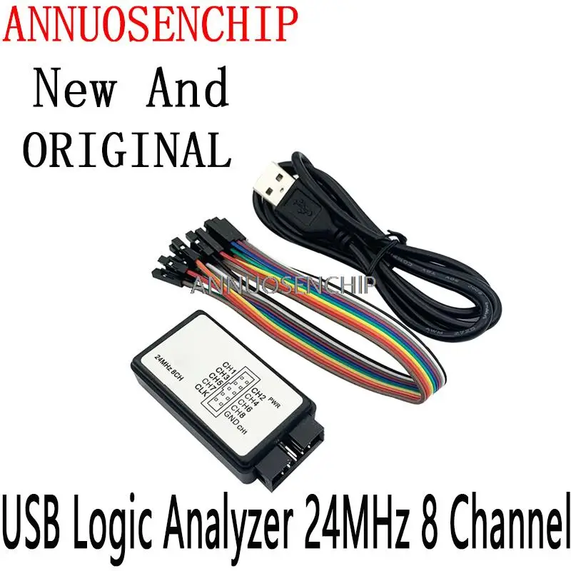 USB Logic Analyzer 24MHz 8 Channel 24M/Seconds Logic Analyzer Debugger