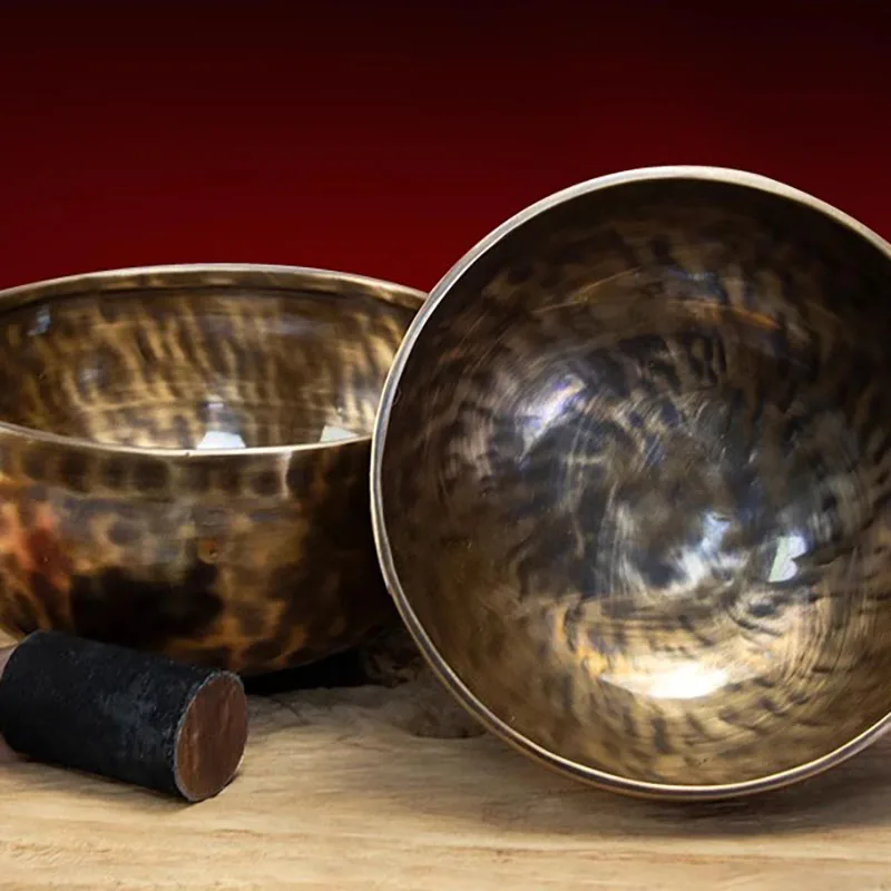 

Tibetan Chime Handicraft Singing Bowl Striker Handmade Buddha Yoga Meditation Sound Yoga Meditation Healing Copper Singing Bowl